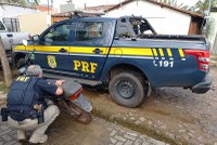 Em Piripiri, PRF apreende motocicleta com elementos identificadores adulterados