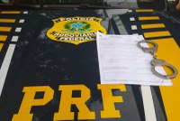 Foragido da justiça por roubo é preso pela PRF na BR 343