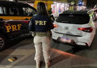Veículo adulterado é interceptado pela PRF no acesso ao Arco Metropolitano