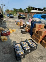 Logo após o roubo, caminhão é recuperado na Região Metropolitana do Rio