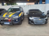 PRF recupera carro roubado e prende suspeito de receptação