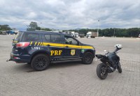 Motocicleta adulterada é apreendida na Rodovia Presidente Dutra