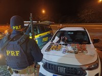 PRF apreende drogas durante abordagem na BR-101, em Casimiro de Abreu