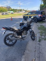 PRF recupera motocicleta com registro de roubo na Baixada Fluminense
