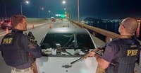 PRF apreende fuzil, granada e munições na Ponte Rio-Niterói