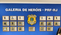 PRF inaugura 'Galeria de Heróis' em homenagem a policiais rodoviários federais falecidos em serviço no RJ