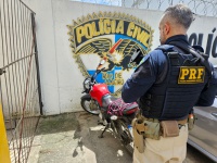 PRF recupera moto com sinais de adulteração na Zona Norte da Capital Fluminense