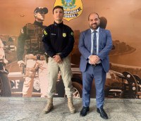 Superintendente da PRF no Rio de Janeiro recebe visita institucional do Deputado Federal Gurgel