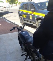 PRF recupera motocicleta adulterada em Triunfo Potiguar/RN