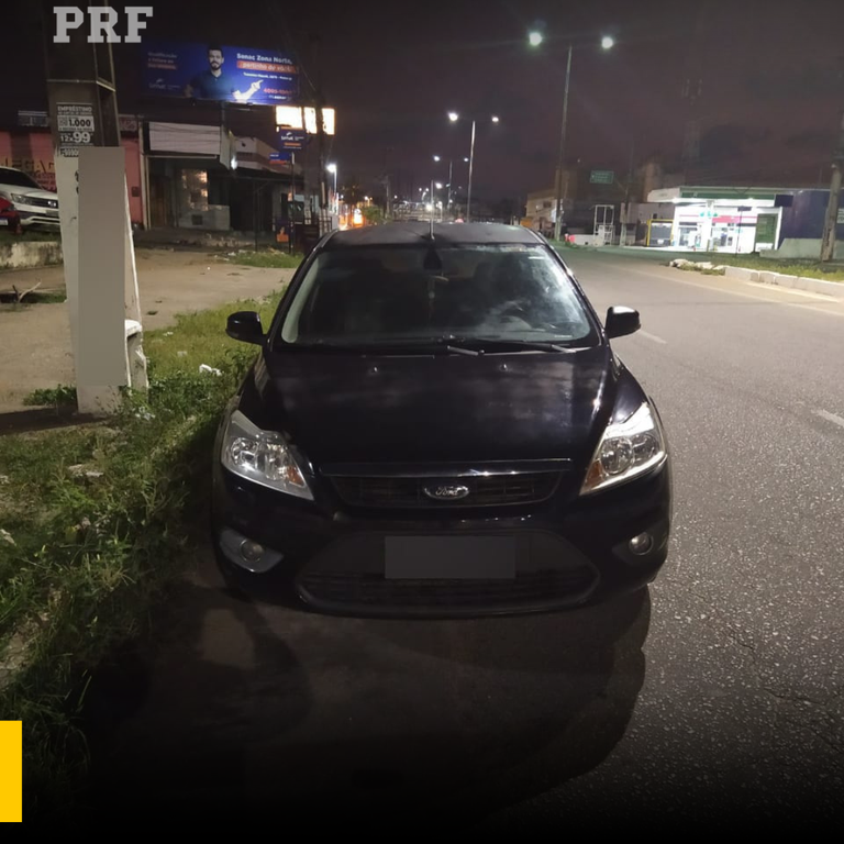PRF recupera veículo utilizado em assalto a empresa em São Gonçalo do Amarante/RN