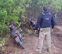 PRF recupera motocicleta em Poço Branco/RN