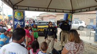 PRF participa de ação educativa promovida pelo TJ/RN e prefeitura municipal em São Tomé/RN