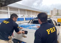 PRF/RN realiza a primeira entrega de donativos que serão transportados pelos Correios para as vítimas das enchentes no Rio Grande do Sul