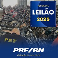 PRF REALIZARÁ O PRIMEIRO LEILÃO DE VEÍCULOS RETIDOS DE 2025 NO RIO GRANDE DO NORTE