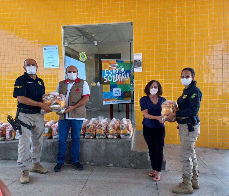 PRF finaliza a entrega de alimentos arrecadados pela campanha “Estrada Solidária” no RN