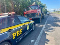 PRF prende criminoso com caminhão recém furtado