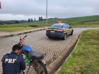 PRF atende acidente e apreende veículo adulterado em São José do Herval