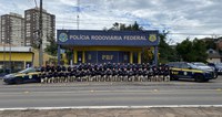 Gestão da PRF no RS participa de reunião com o efetivo da Delegacia em Caxias do Sul