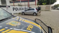 PRF prende criminoso após roubo a Van de encomendas