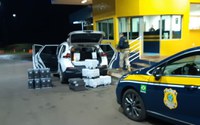 PRF recupera carro e apreende carga de bebidas em Ijuí