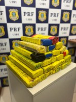 Em Ariquemes/RO, PRF apreende 22,38 Kg de Maconha