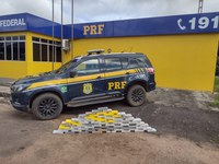 Em Porto Velho/RO, PRF apreende mais de 70 Kg de cocaína