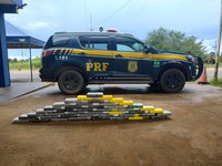 Em Porto Velho/RO, PRF apreende quase 48 Kg de cloridrato de cocaína