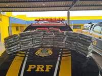 Em Ji-Paraná/RO, PRF apreende mais de 57 Kg de cloridrato de cocaína