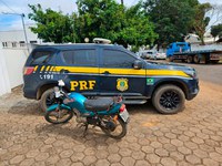 Em Ariquemes/RO, PRF recupera motocicleta adulterada