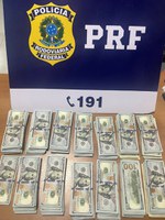 Em Porto Velho/RO, PRF encontra 130 mil dólares junto ao corpo de passageiro