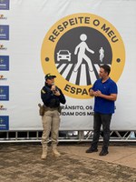 Em Rondônia, PRF participa da abertura da campanha “Respeite o meu espaço”
