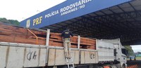 PRF apreende mais de 90 metros cúbicos de madeiras em Ariquemes/RO