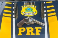 Em Vilhena/RO, PRF apreende arma de fogo