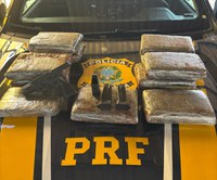 Em Ji-Paraná/RO, PRF apreende Maconha sendo transportada por mulher em ônibus