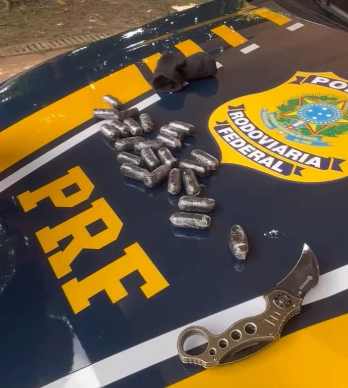 Em Porto Velho-RO, Polícia Rodoviária Federal prende traficante em táxi particular