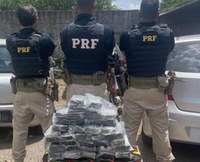 PRF em Rondônia apreende 32 kg de droga em Presidente Médici