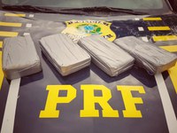 Em Guajará-Mirim, PRF retira de circulação mais de 5 kg de cocaína e 2 kg de maconha