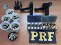 Em Rondônia, PRF apreende quatro armas de fogo na manhã desta sexta-feira