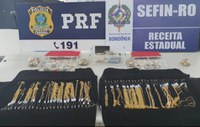 Em Vilhena/RO, ação conjunta entre PRF e SEFIN/RO identifica mais de R$ 700 mil em joias