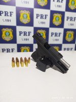Em Ariquemes/RO, PRF detém homem por porte ilegal arma de fogo