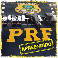 Em Pimenta Bueno/RO, PRF apreende pistola e carregadores