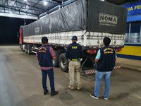 Em Ariquemes/RO, PRF identifica transporte irregular de minérios