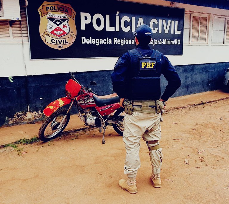 Em Guajará-Mirim/RO, PRF identifica motocicleta adulterada
