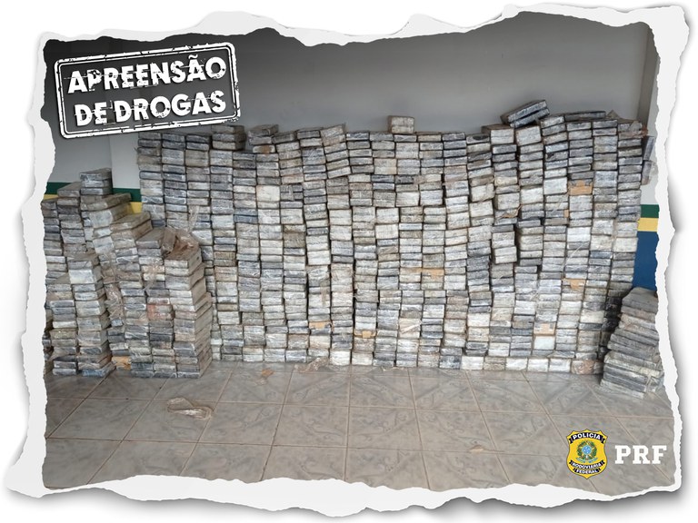 Em operação integrada, PRF e PMRO apreendem mais de 1 tonelada de cocaína