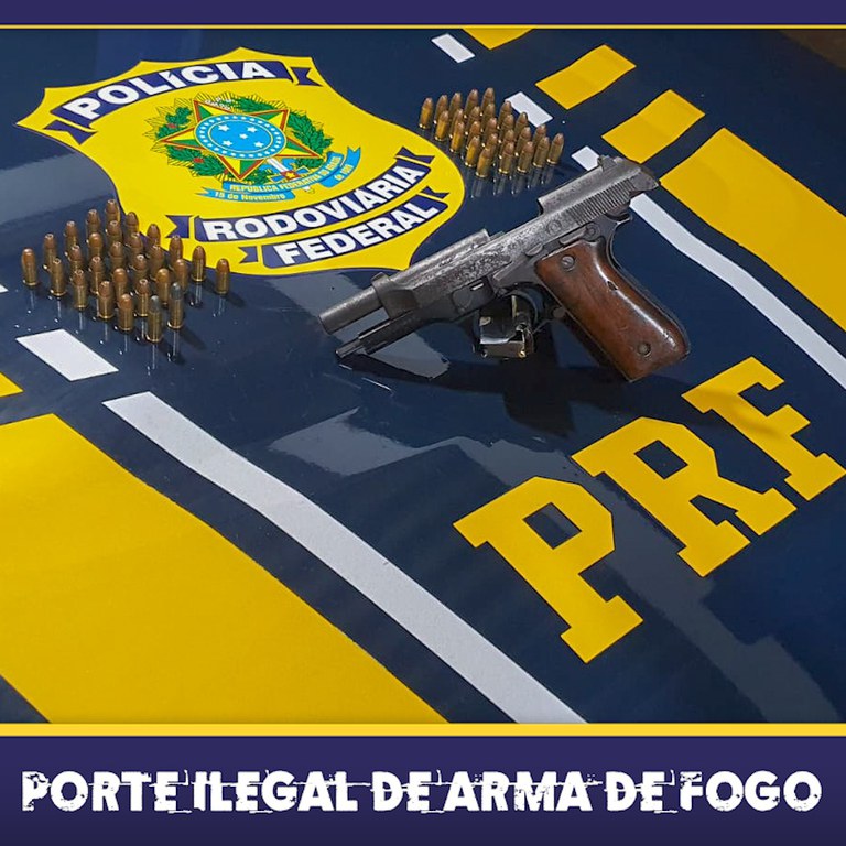 Em Rondônia, PRF apreende registra duas prisões por porte ilegal de arma de fogo