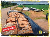 Em Rondônia, PRF registra sete ocorrências de transporte irregular de madeira