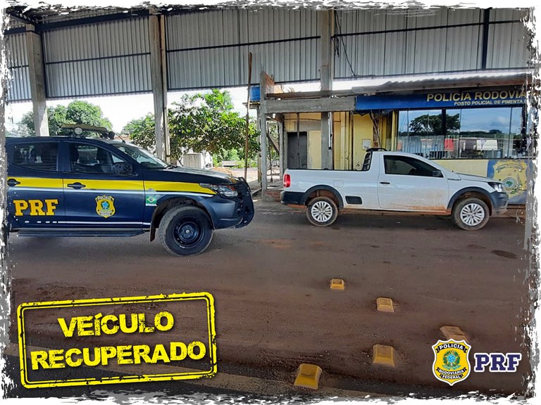 Em Pimenta Bueno/RO, PRF recupera carro roubado em Minas Gerais