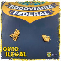 Em Porto Velho/RO, PRF detém casal transportando ouro de origem ilegal
