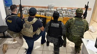 PRF apreende mais de 400 kg de droga em ação conjunta com a PMRO, PF, o Canil do BPChq e o CRP I