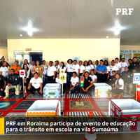 PRF em Roraima participa de evento de educação para o trânsito em escola na Vila Samaúma